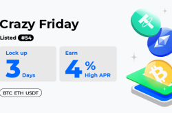 Gate.io Crazy Friday#54: Earn 4% High APR on Top Cryptos with 3-Days Lockup Period