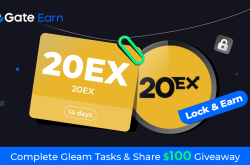 Gate.io HODL & Earn: Lock 20EX To Earn 150% APR